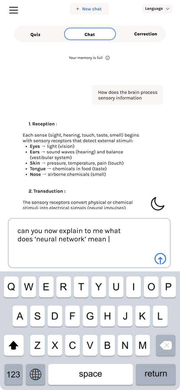Light Mode Interface